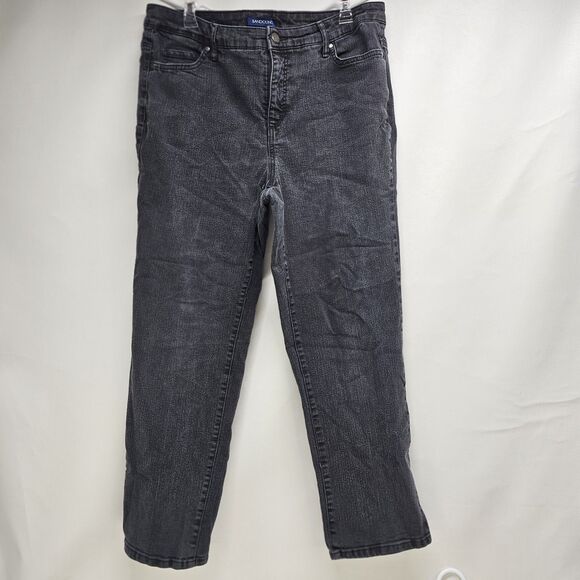 Bandolino Mandie Jeans 16W Dark Wash Straight Leg Made in Indonesia 34x26 - Picture 1 of 16